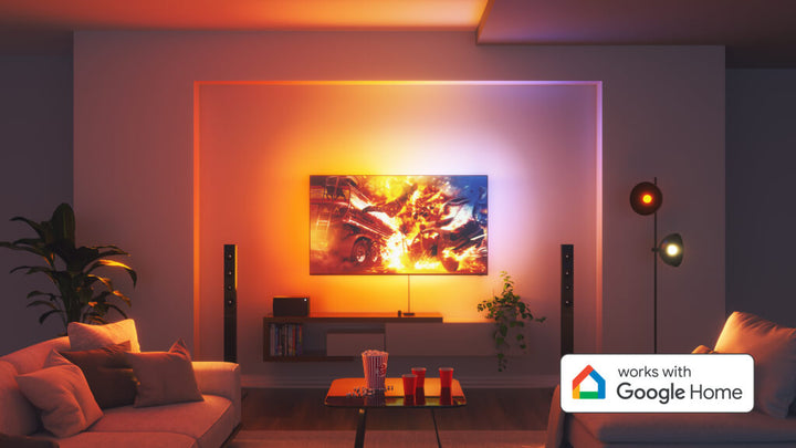 Nanoleaf 4D + Google Automations: A Smarter Way to Transform Your Space for Movie Night!