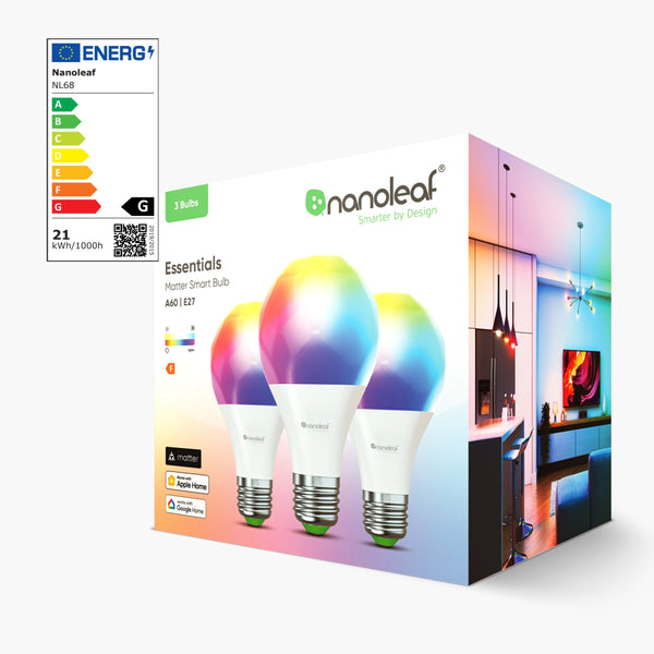 Matter Thread Smart Bulb (A60 | E27, 3 Pack)
