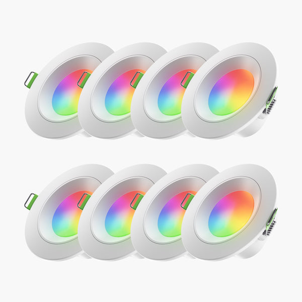 Matter Smart Recessed Downlight - Standard Profile ( 3", Wi-Fi, 8 Pack)