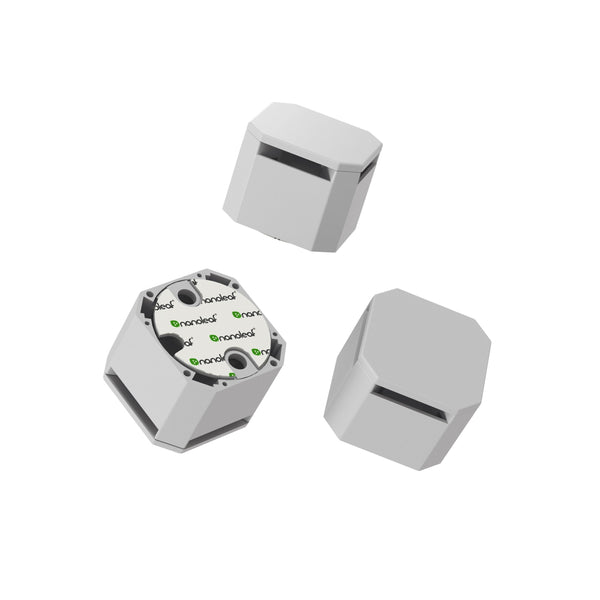 Nanoleaf Accessories | Linkers — Connectors / Lines (90°) / Mounting Connectors / 1 Pack (3 White Pieces)