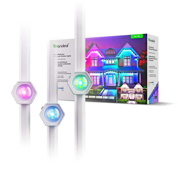 Smart Multicolor Permanent Outdoor Lights | Starter Kit (Cable Covers, 98ft/30m)