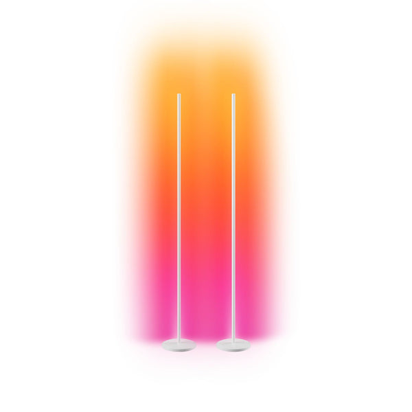 Matter Smart Multicolor Floor Lamp (White, 2-Pack)