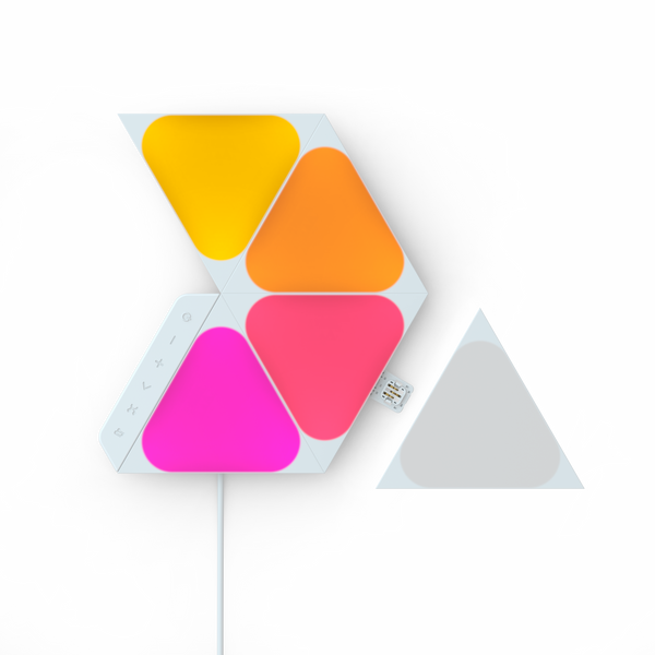 Shapes Starter Kit: Mini Triangles (White, 5 Panels)