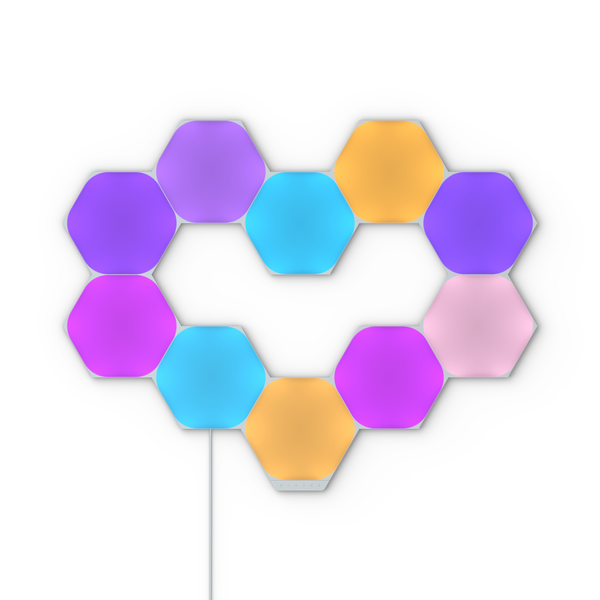 Shapes Starter Kit: Hexagons (White, 10 Panels)