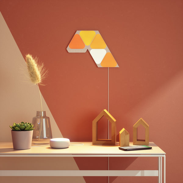 Shapes Starter Kit: Mini Triangles (White, 5 Panels)