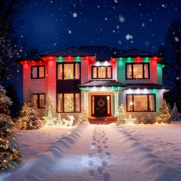  Smart Multicolor Permanent Outdoor Lights Cable Covers ( 50ft/15m)