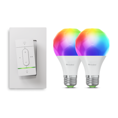 Nanoleaf Sense+ Wireless Switch with A19 Bulbs (2pk) Bundle