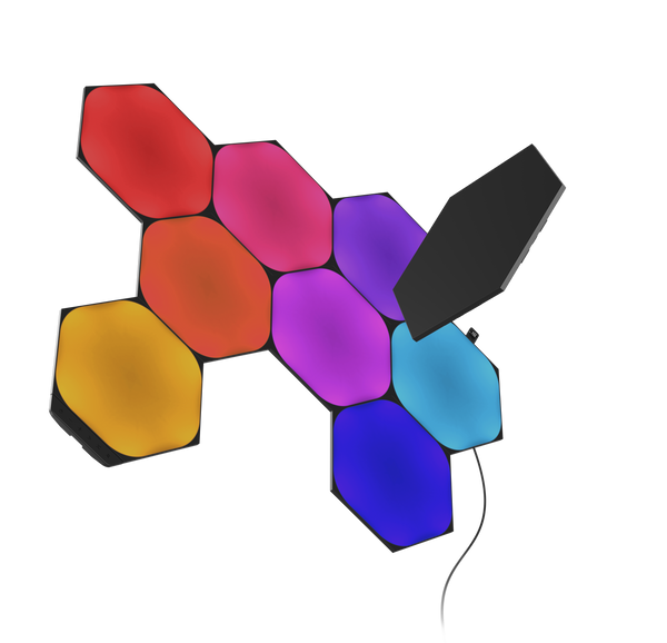 Shapes Starter Kit: Hexagons (Black, 15 Panels)