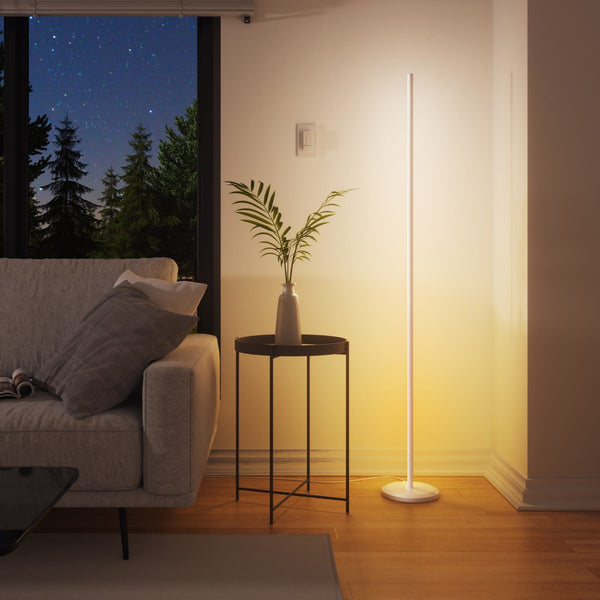 Matter Smart Multicolor Floor Lamp (White, Each)