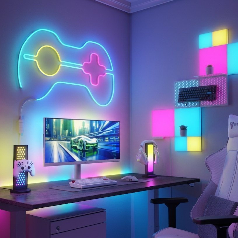 Support de bureau Pegboard Nanoleaf