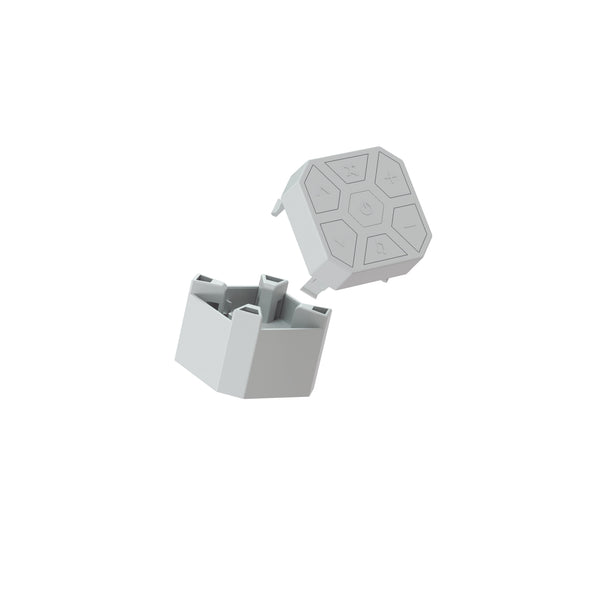 Nanoleaf Accessories | Linkers — Connectors / Lines (90°) / Mounting Connector + Controller Cap / Each (White)