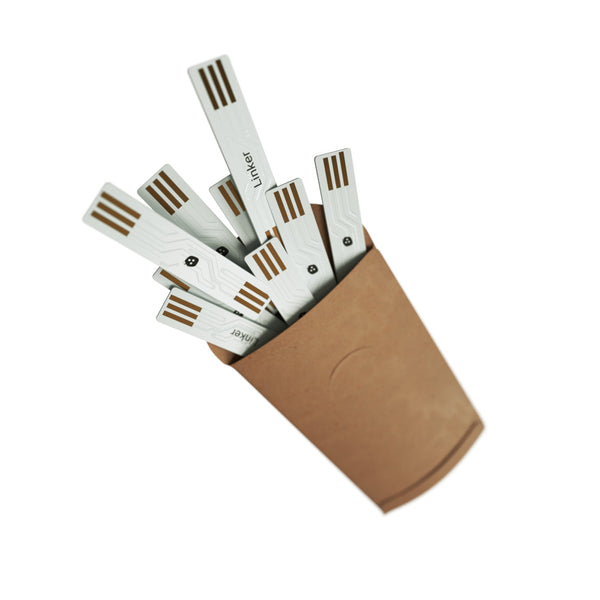 Nanoleaf Accessories | Linkers — Connectors / Canvas / Rigid Linkers / 1 Pack (9 White Pieces)