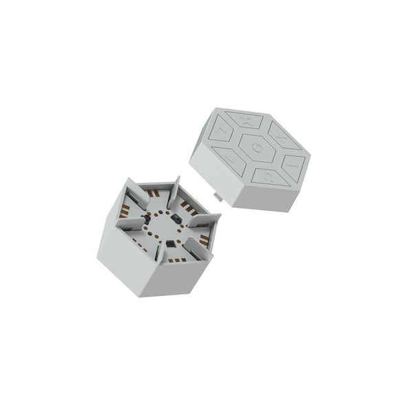 Nanoleaf Accessories | Linkers — Connectors / Lines (60°) / Mounting Connector + Controller Cap / Each (White)