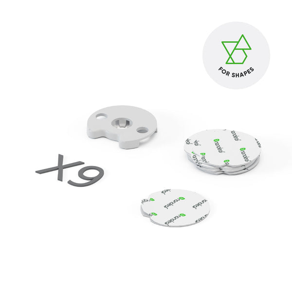 Shapes Mini Triangles Mounting Plates + Tape (1 Pack, 10 pieces)