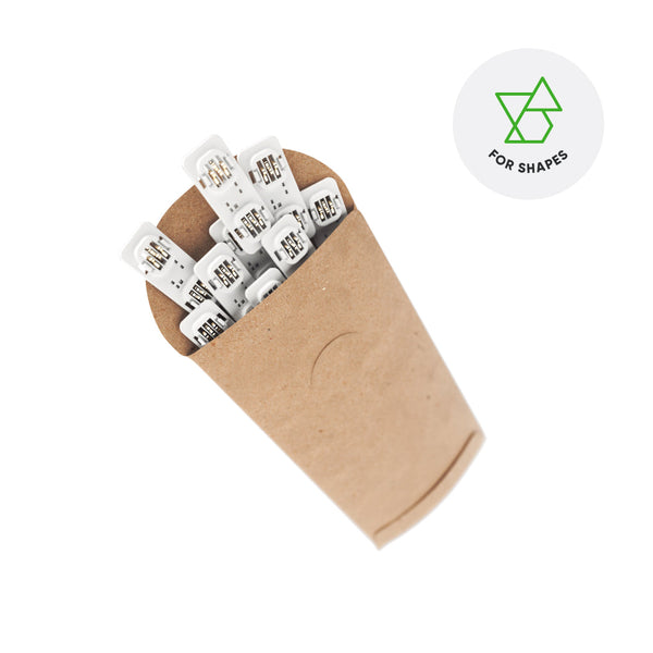 Nanoleaf Accessories | Linkers — Connectors / Shapes / Rigid Linkers / 1 Pack (9 White Pieces)