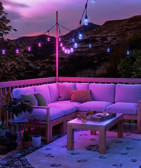 Matter Smart Multicolor Outdoor String Lights Smarter Kit 98ft (30m)