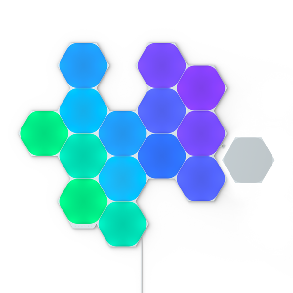 Shapes Starter Kit: Hexagons (White, 15 Panels)