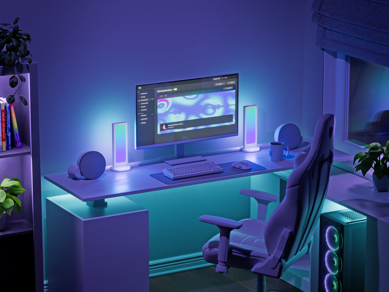 Support de bureau Pegboard Nanoleaf