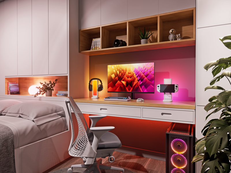 Support de bureau Pegboard Nanoleaf